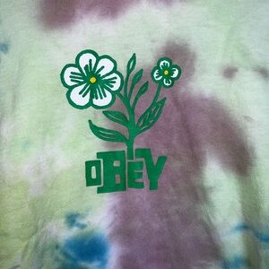 Floral Tie-Dye Oversized T shirt